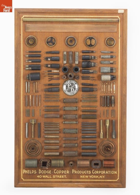 Phelps Dodge Copper Products Display Board, 1930-1950