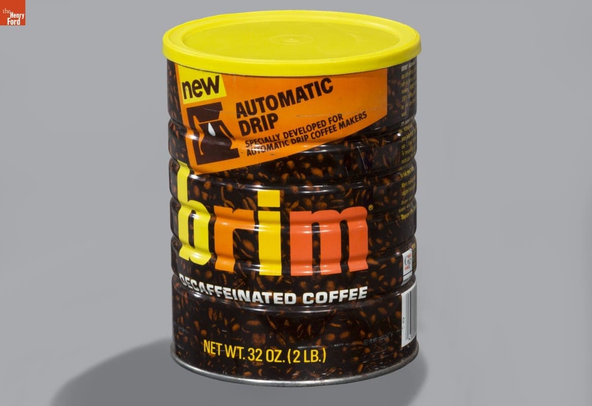 "Brim" Decaffeinated Coffee Can, 1980-1985