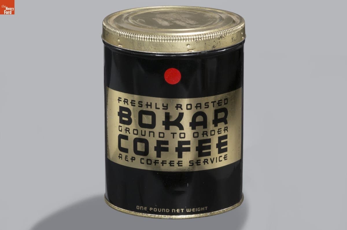 Bokar Coffee Can, circa 1940
