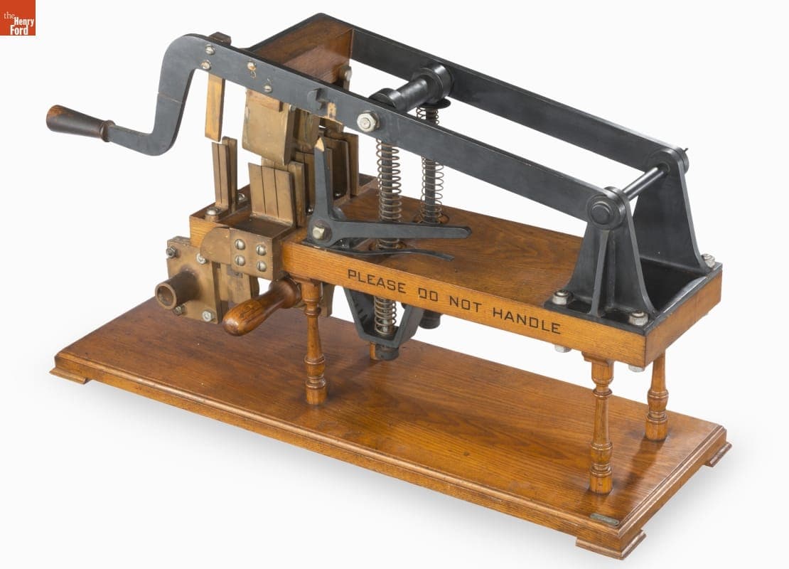 Model of Knife Switch Used at the Edison Pearl Street Station