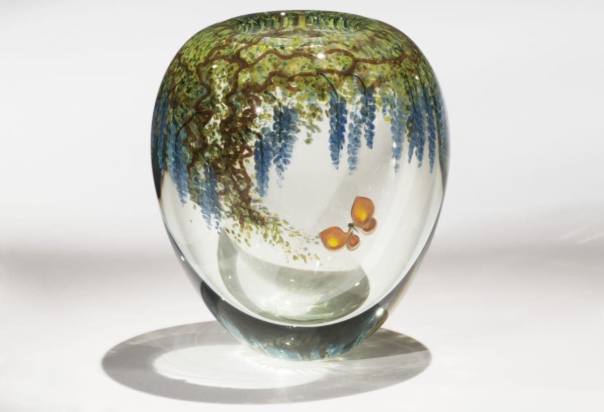 "Butterfly and Wisteria" by Mark Peiser, 1981