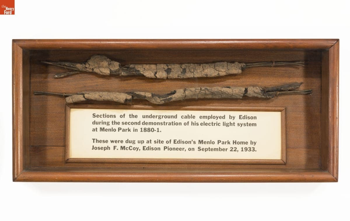 Sections of Underground Cable, Used at Edison's Menlo Park, 1880-1881