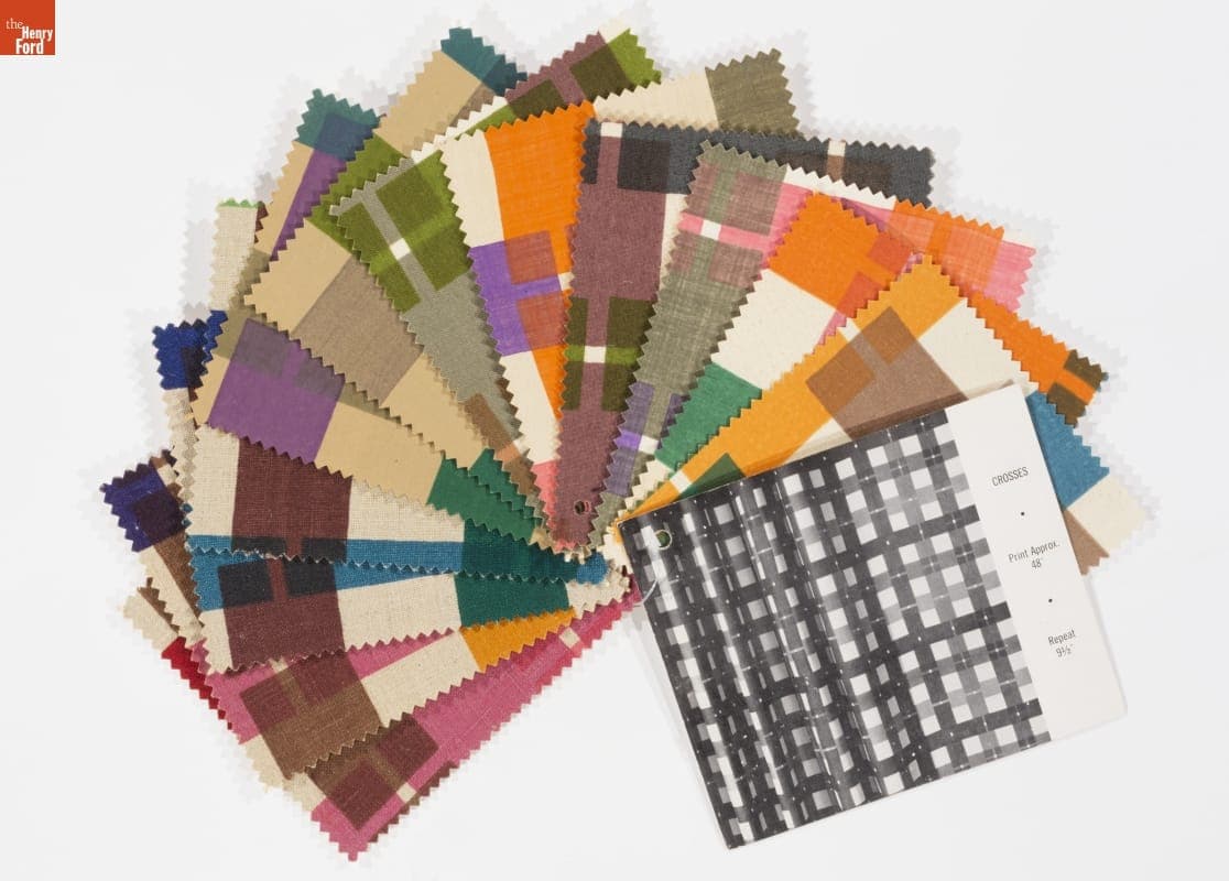 Swatches, "Crosses," Designed by Alexander Girard for Herman Miller, 1957