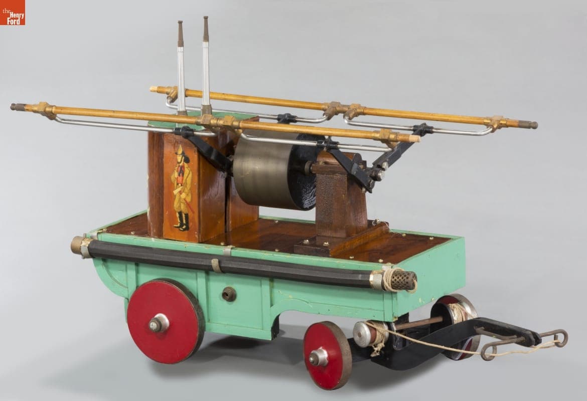 Model of a Hand Pumper Fire Engine, circa 1900