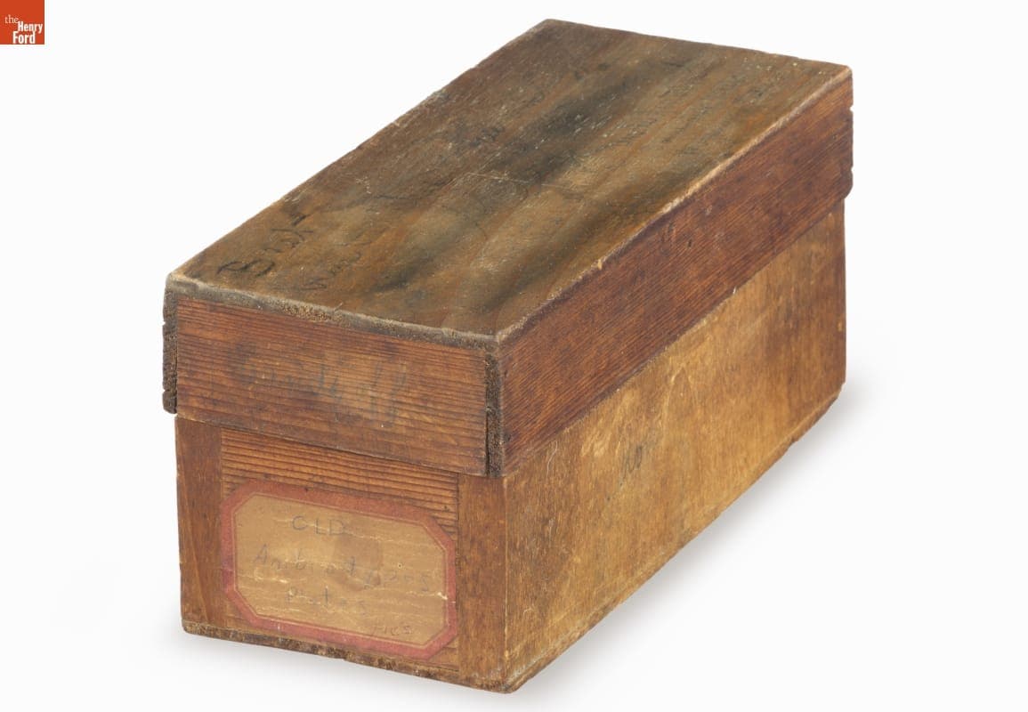 Box for Photographic Plates, Used in Greenfield Village Tintype Studio