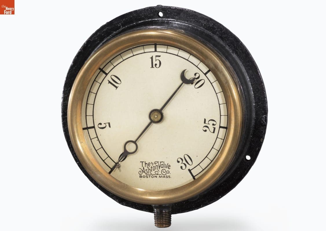 Ashton Valve Company. Pressure Gauge, 1910-1922