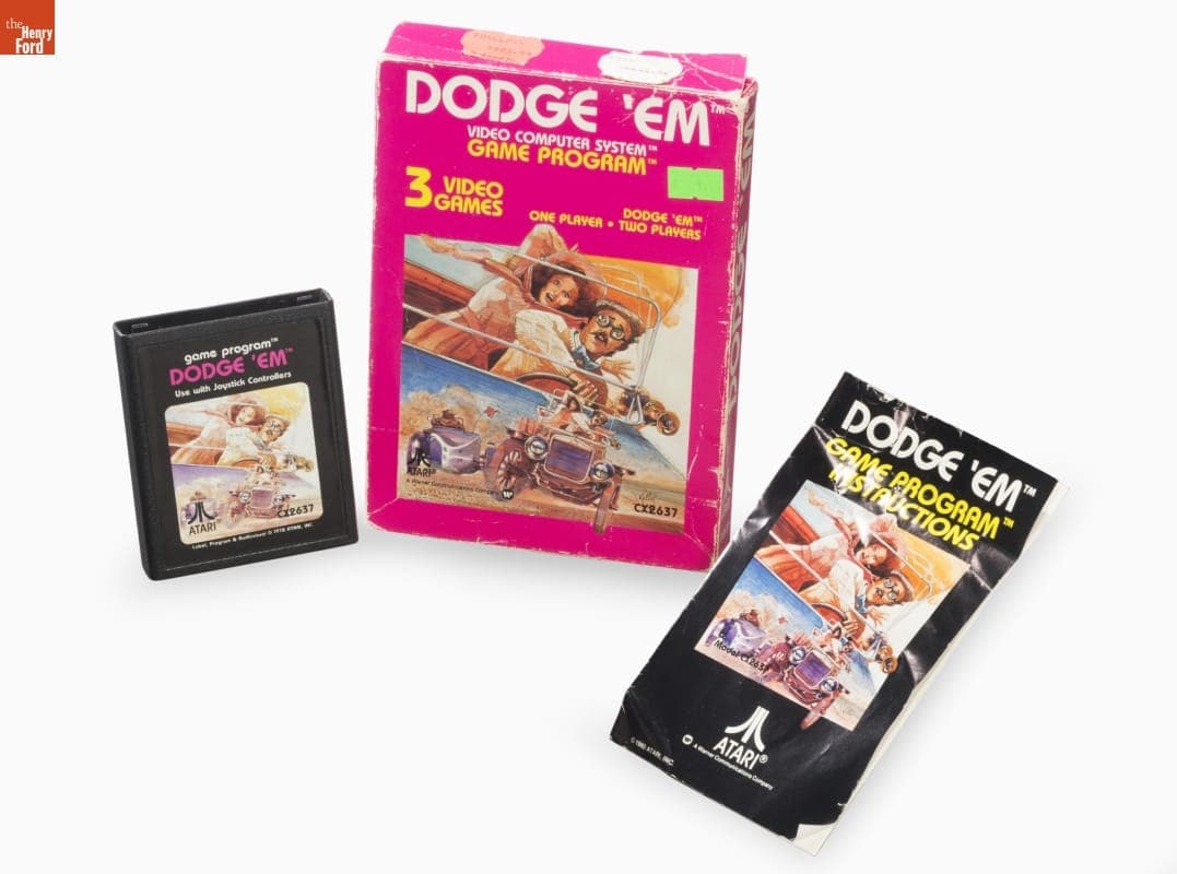 Atari Video Game, "Dodge 'Em," 1978-1981