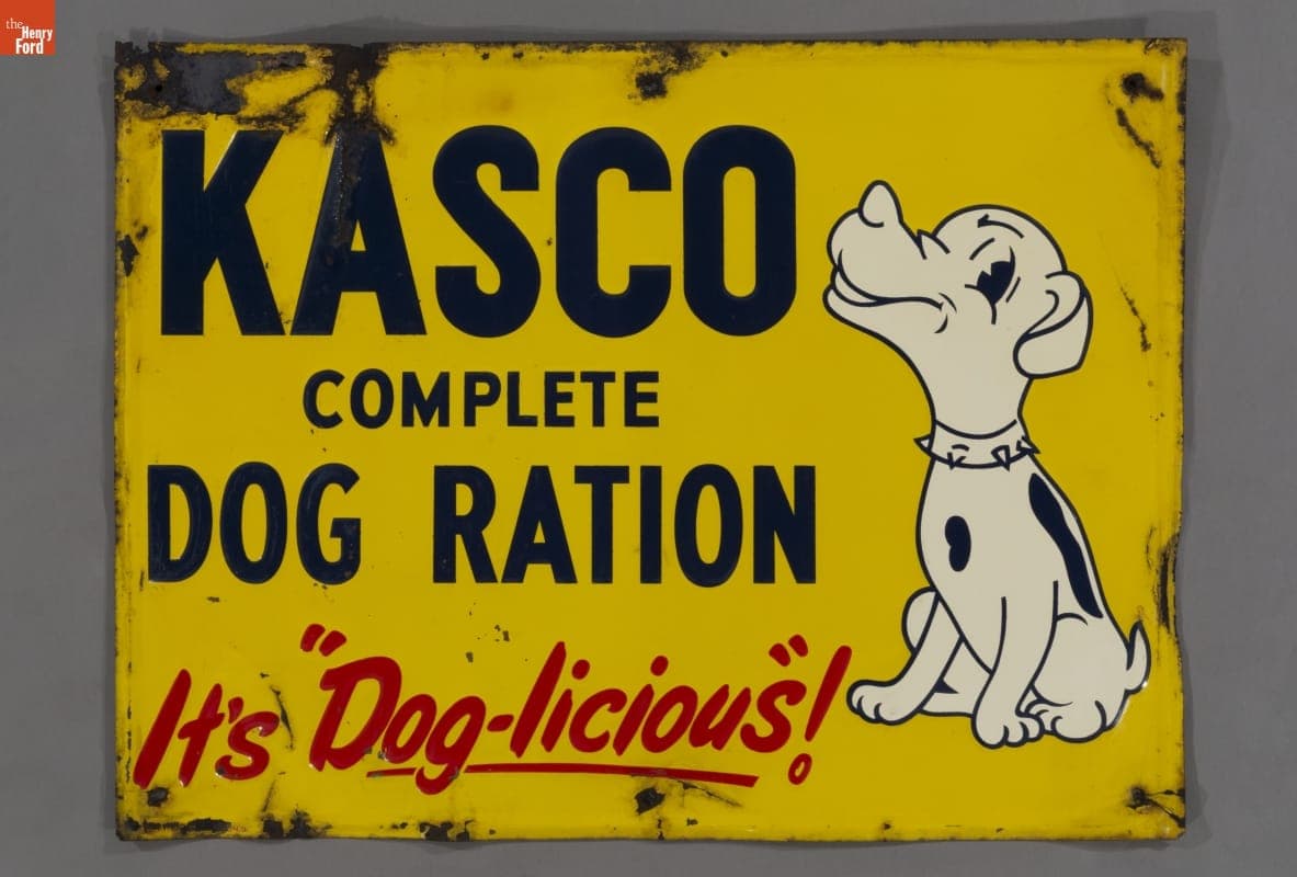 Kasco Dog Food Sign, 1940-1960