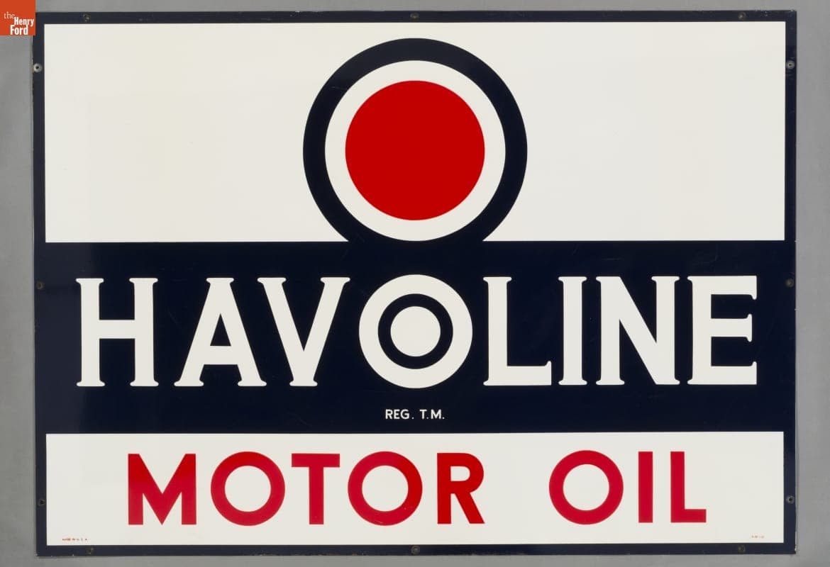 Havoline Motor Oil Sign, circa 1952