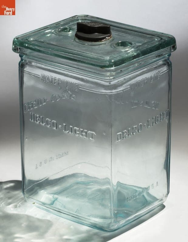Delco-Light Co. Exide Farm Lighting Battery Jar, circa 1935