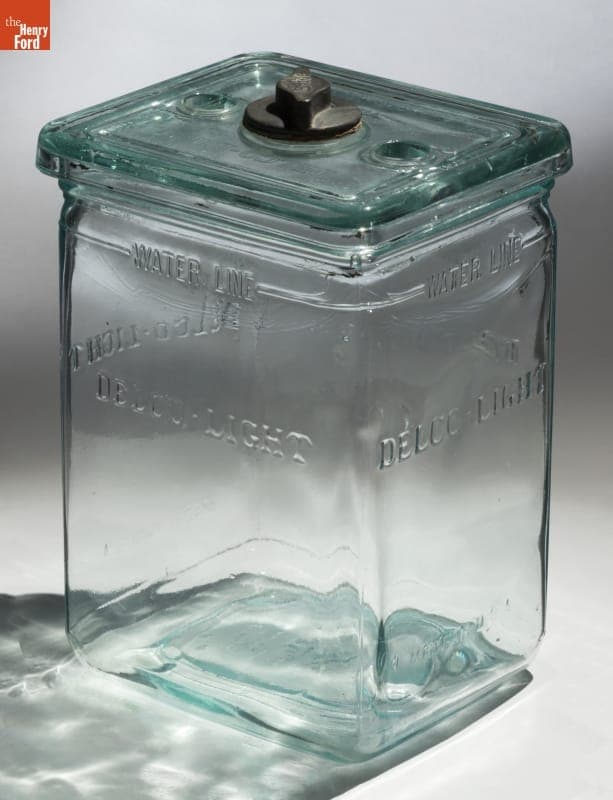 Delco-Light Co. Exide Farm Lighting Battery Jar, circa 1935