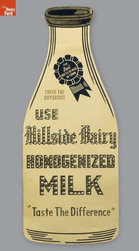 Hillside Dairy Homogenized Milk Sign