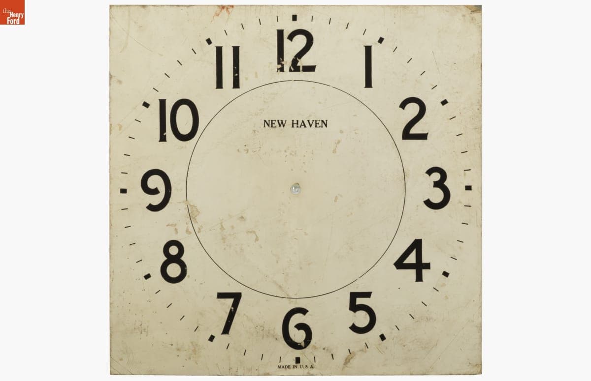 New Haven Clock Company Clock Face