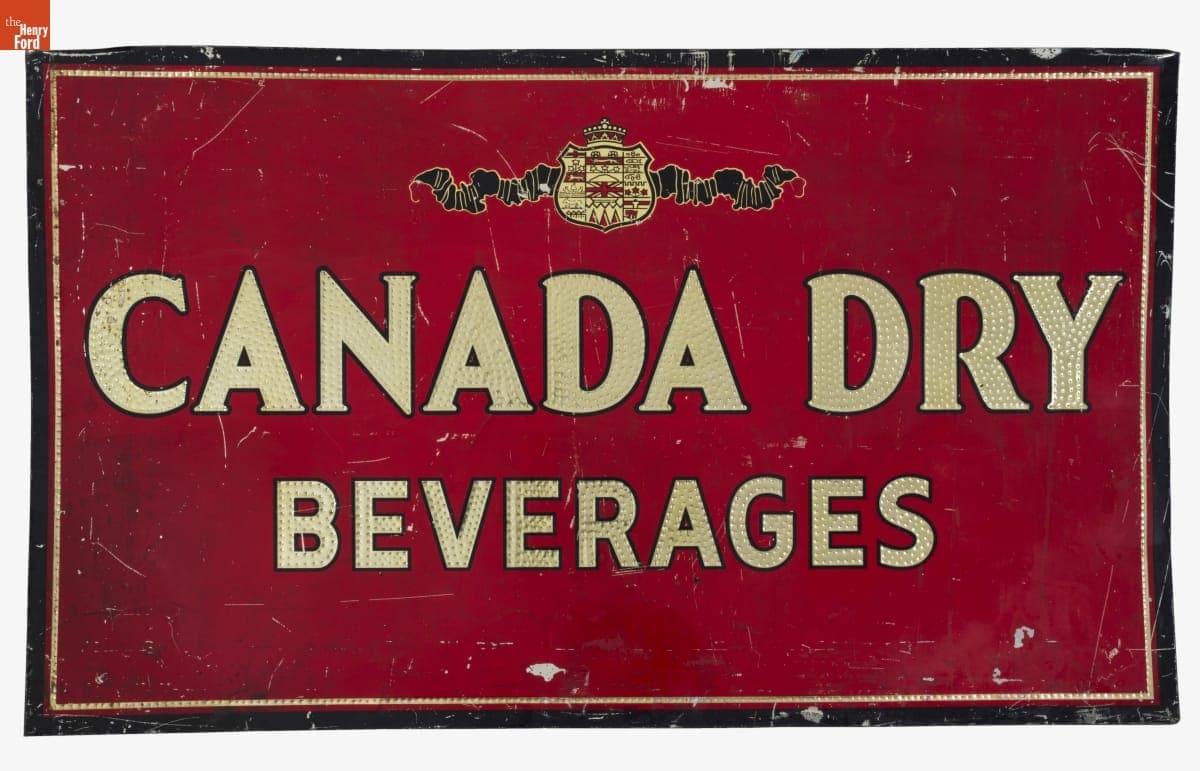 Canada Dry Beverages Sign, 1935-1955