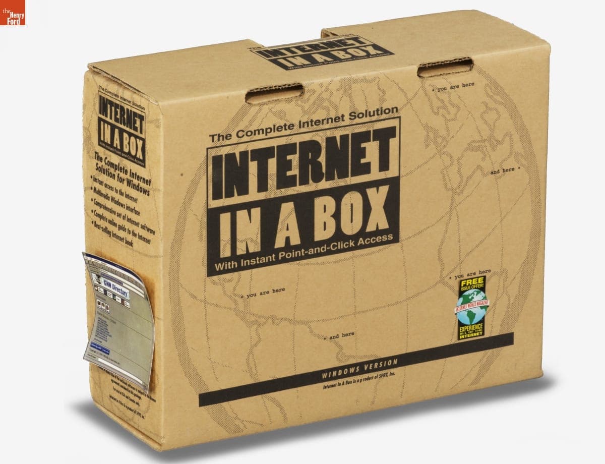 Internet in a Box Product Package, 1994