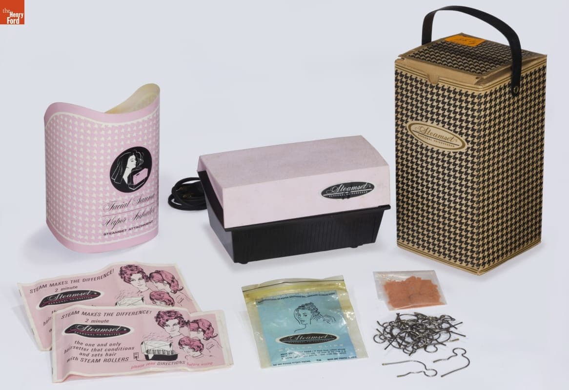 Popeil Brothers Steamset Personal Hairdresser Hair Curler Set, 1968-1974