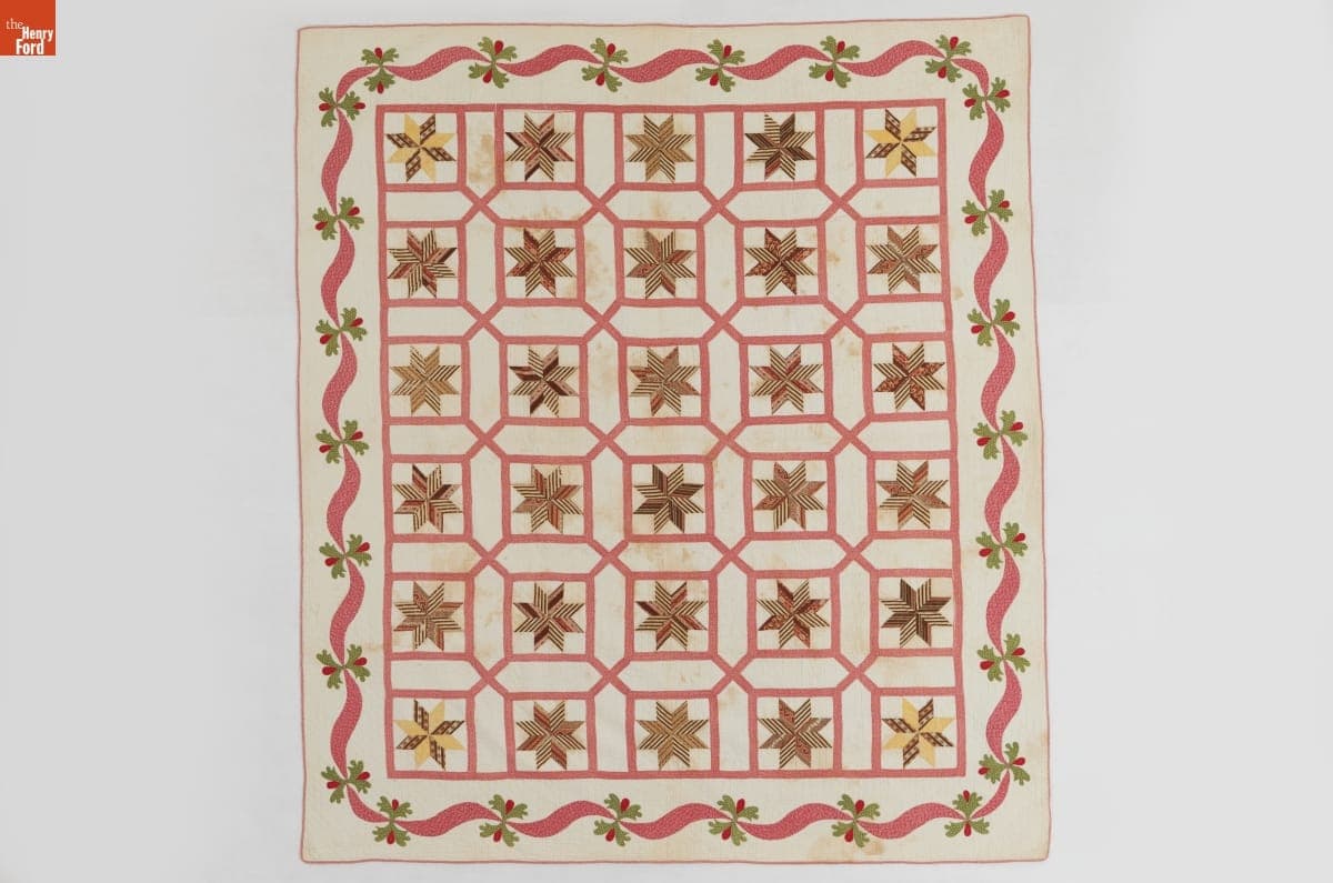 Quilt, Made by Charity M. Brown, circa 1880