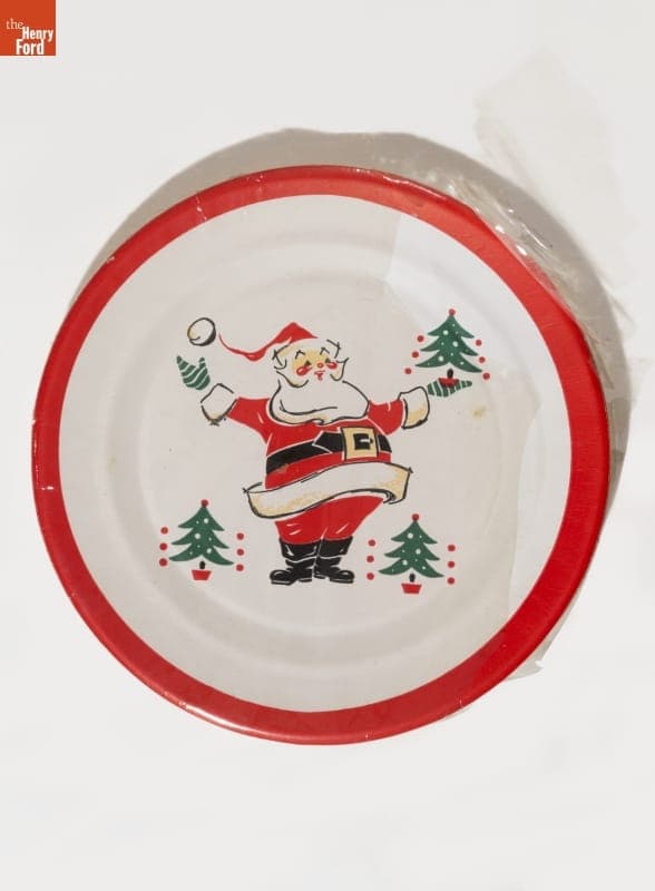 Christmas Luncheon Plates, 1955-1960