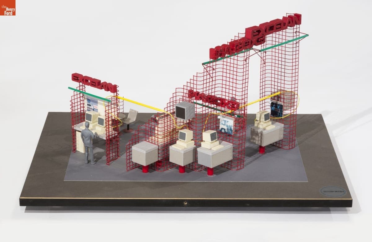 Model Demonstrating Excelan Ethernet Connections, 1982-1989