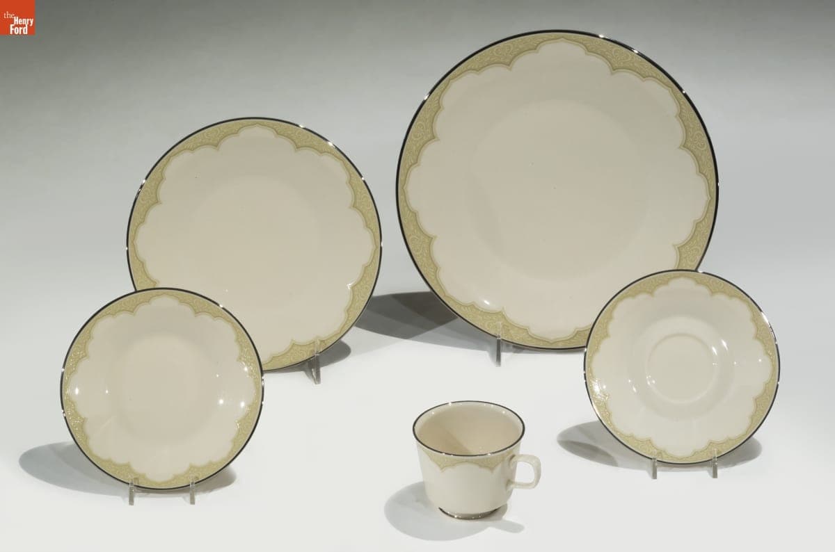 Franciscan China Place Setting, "Castile" Pattern, 1972-1976