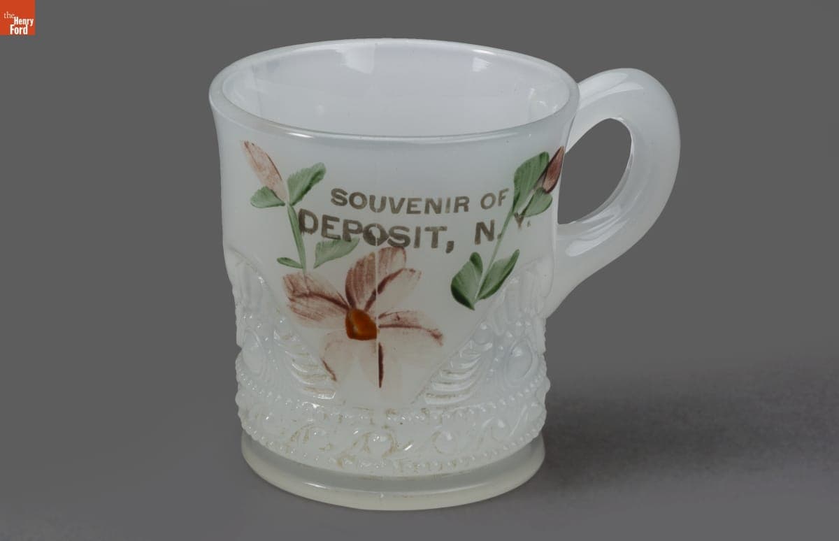 "Souvenir of Deposit, NY" Cup, 1920-1960