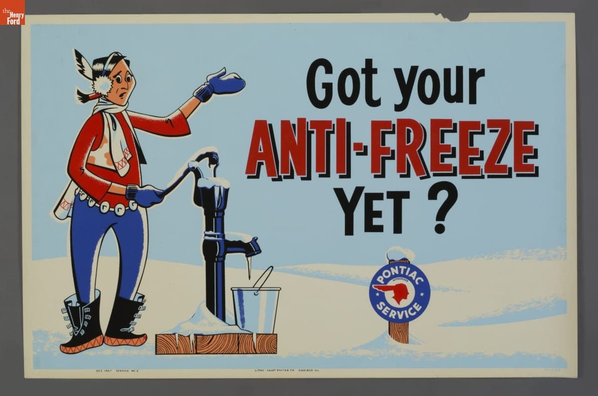 Pontiac Service Poster, "Got Your Anti-Freeze Yet?," October 1957
