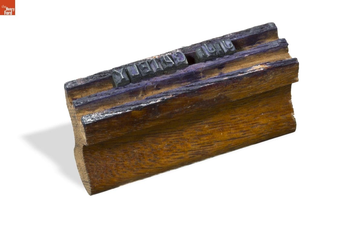 Hand Stamp with Movable Type