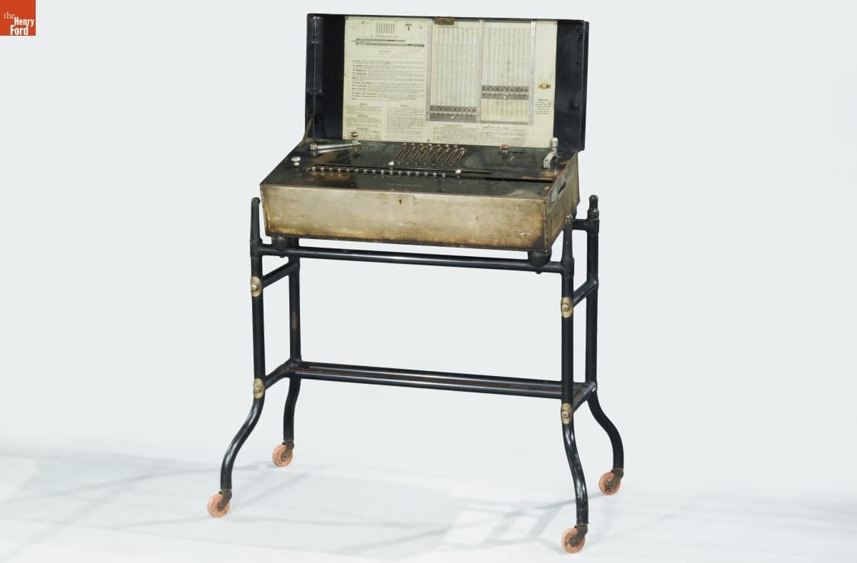 "Millionaire" Calculating Machine, Used at Marland Mills, Andover, Massachusetts