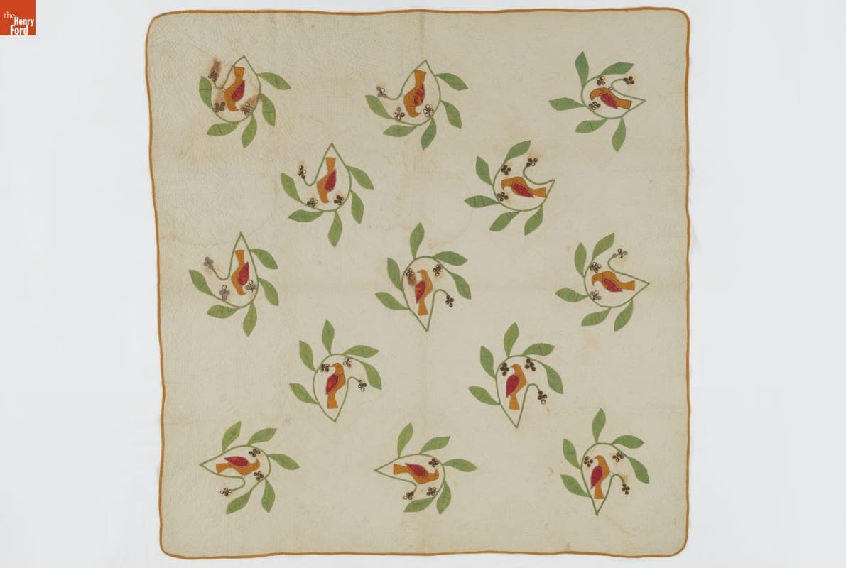 Applique Quilt, circa 1860