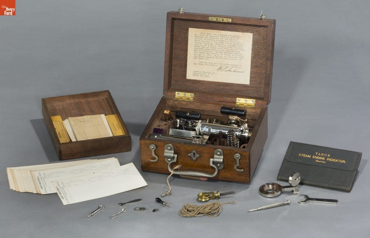 Ashcroft Manufacturing Company Indicator used at Sunbury Three-Wire Power Station, 1883