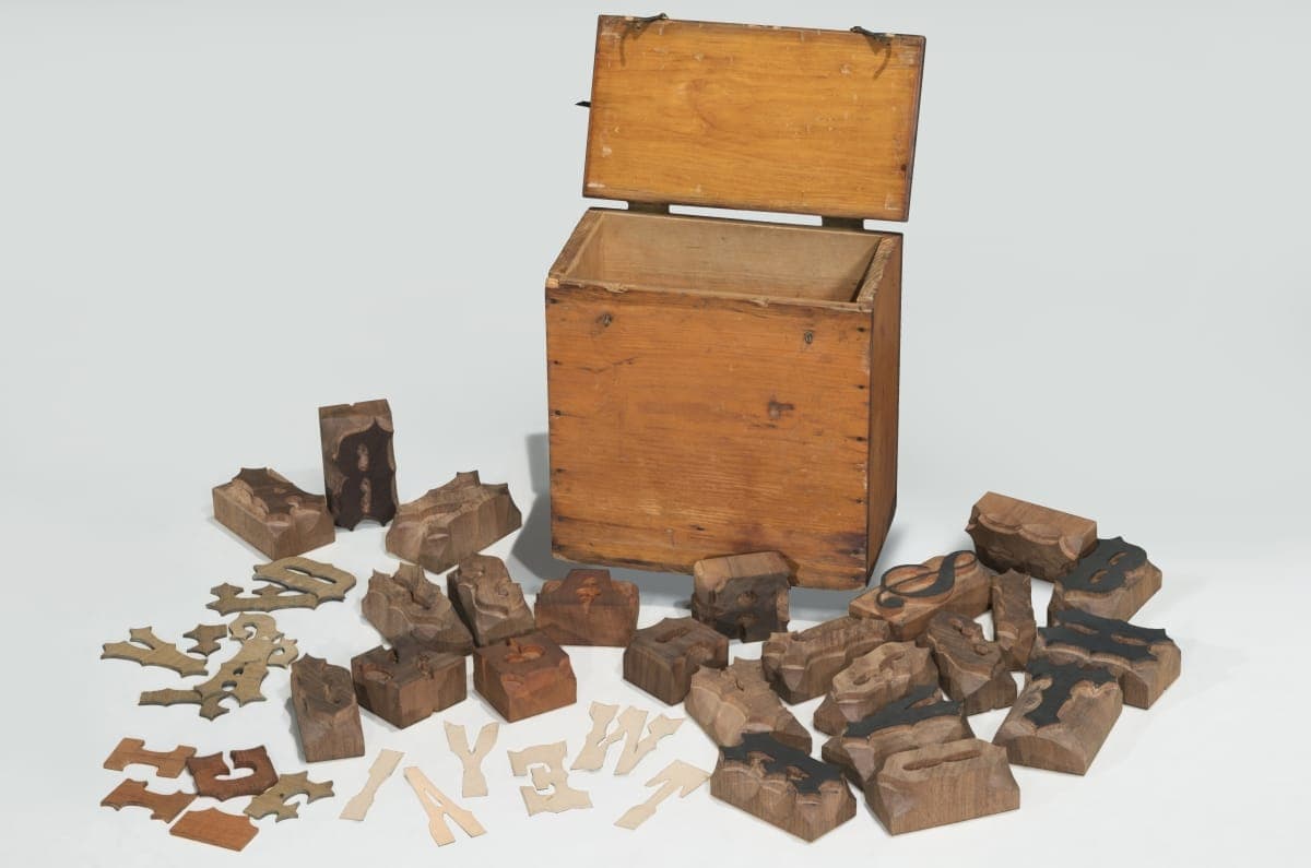 Wood Type, Made by G. W. Large, circa 1840