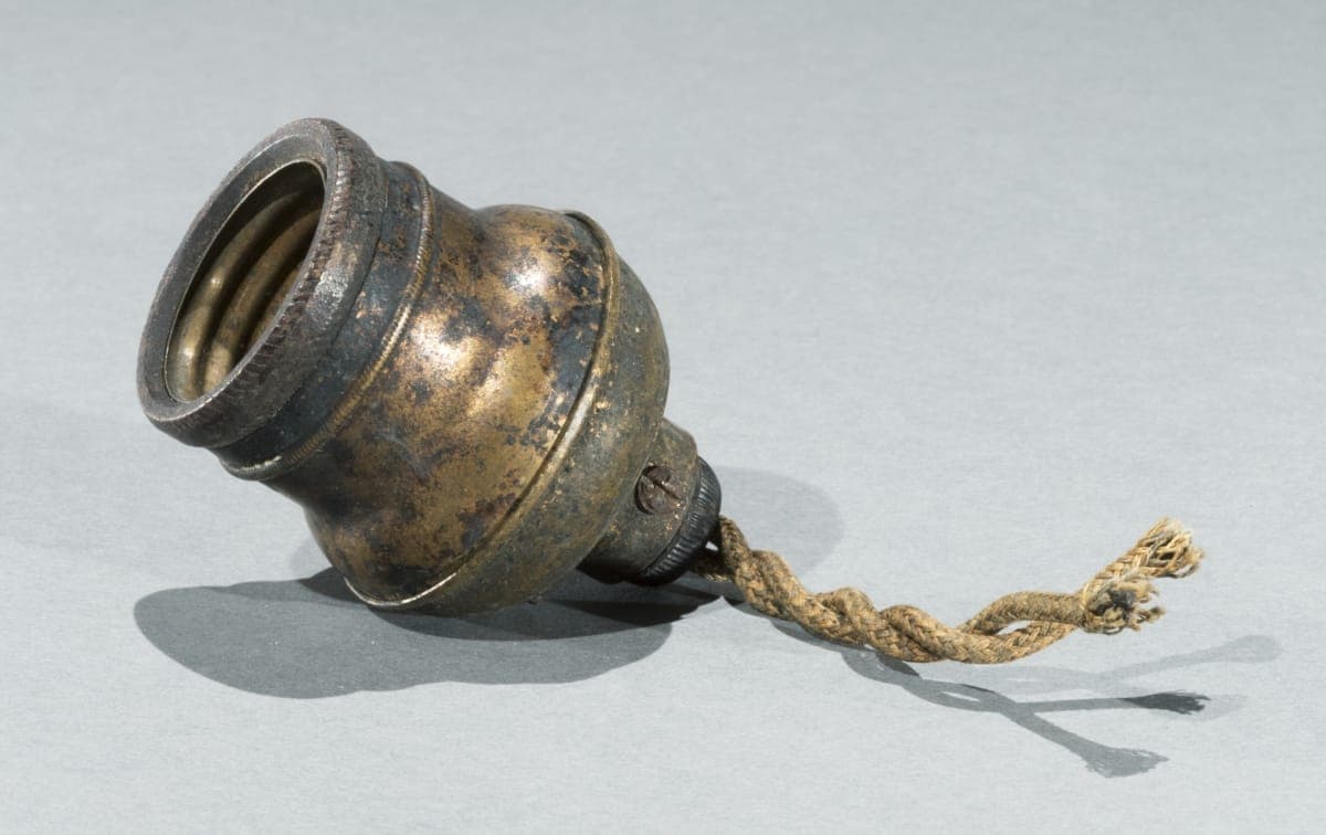 Bergmann & Company Light Socket Used at Boone Electric Light Company, 1885