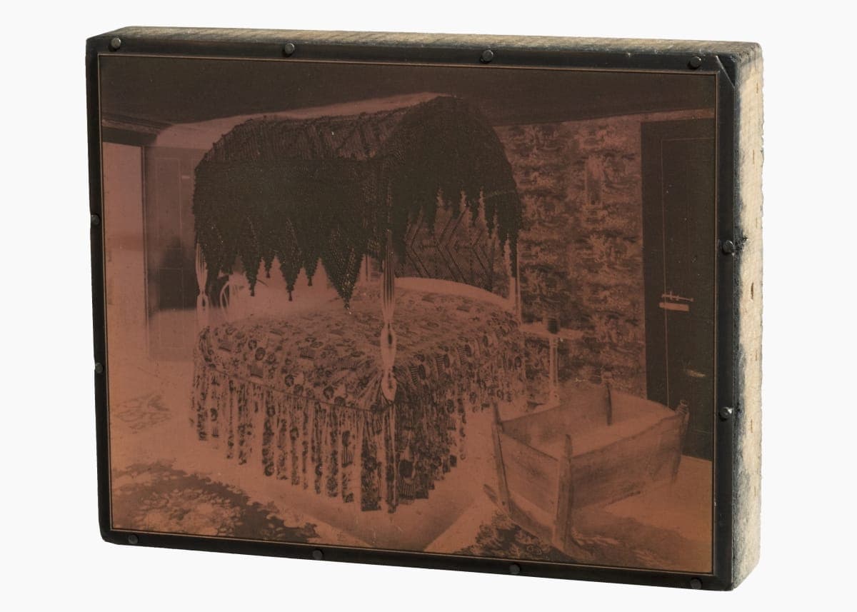 Printing Plate with Image of a Bedroom Interior