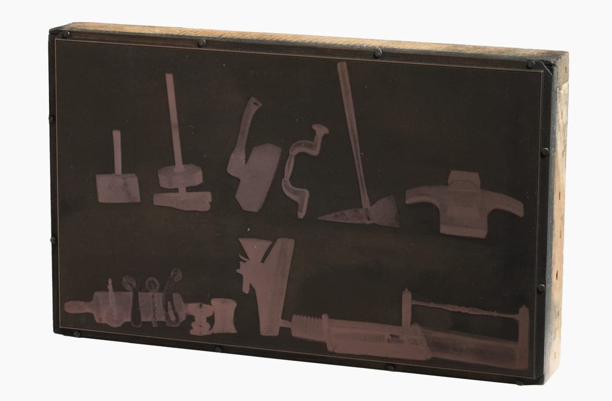 Printing Plate with Image of Tools