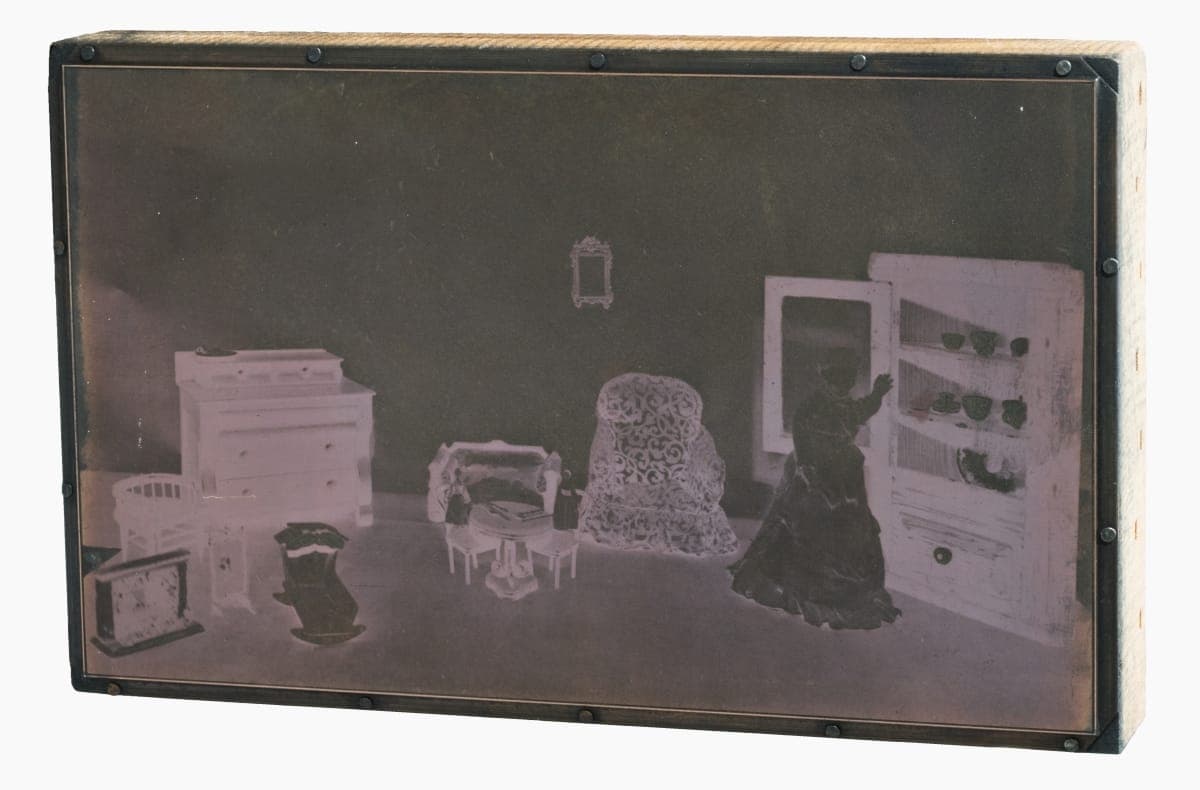 Printing Plate with Image of Dollhouse Interior