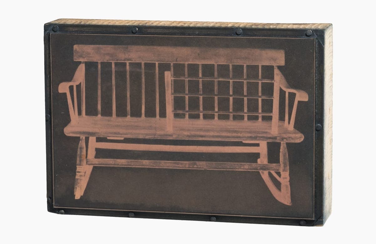 Printing Plate with Image of a Bench