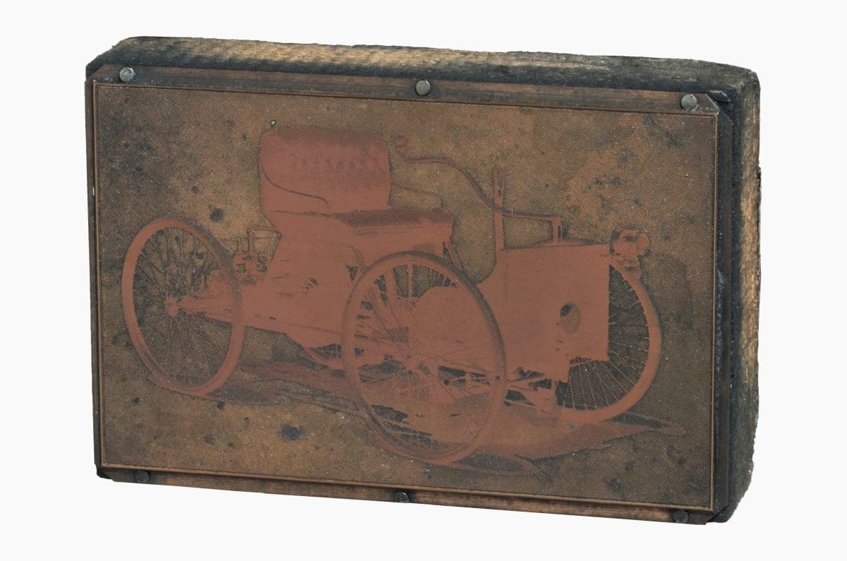 Printing Plate with Image of Henry Ford's Quadricycle