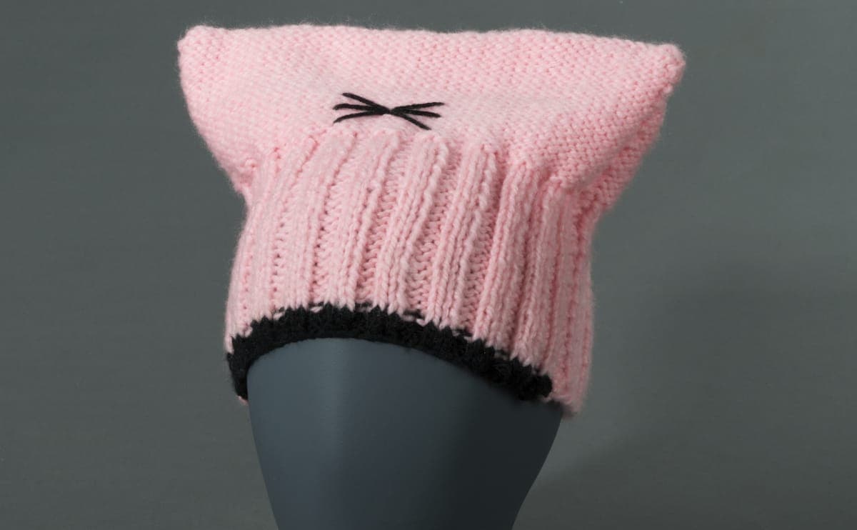"Pussyhat," Worn during the Women's March in Lansing, Michigan, January 2017