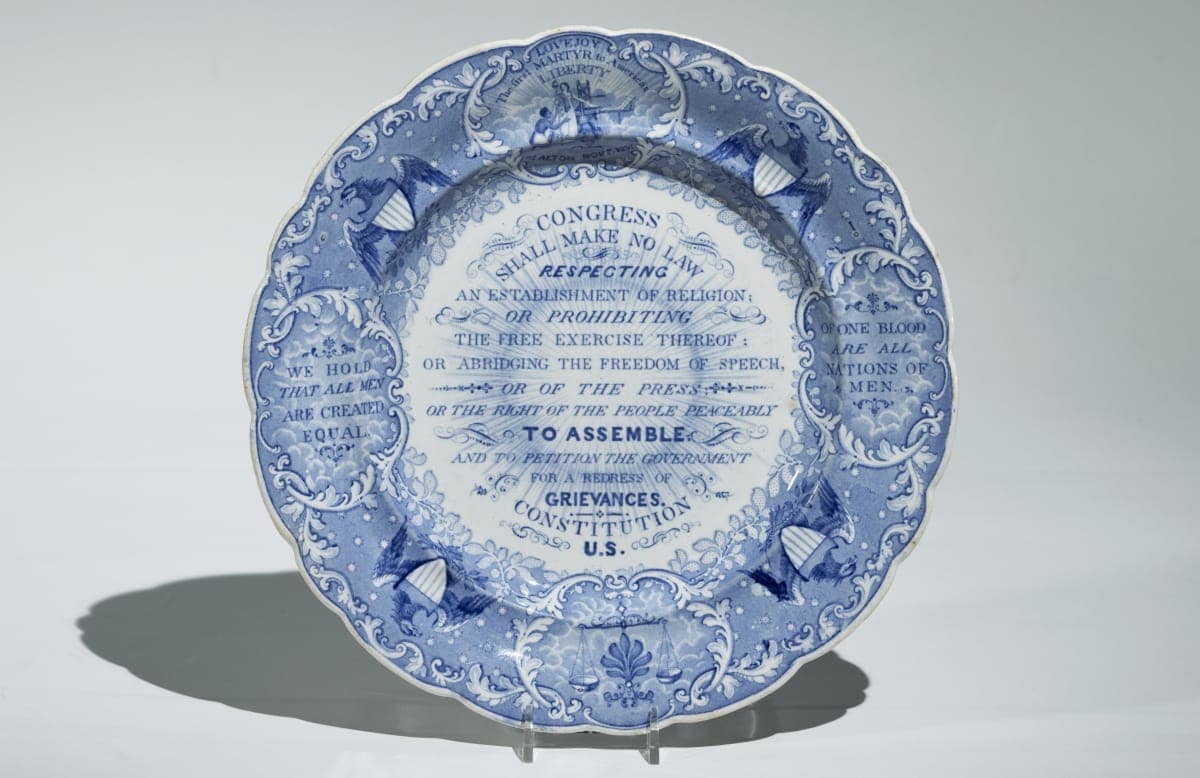 Plate, circa 1845