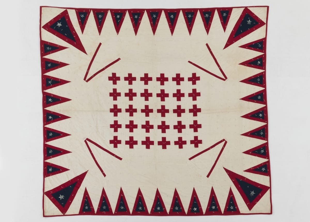 Red Cross Quilt, 1941-1945