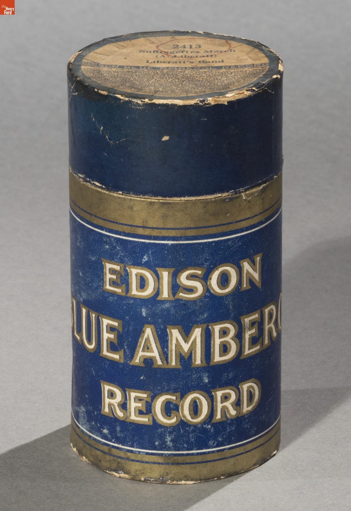 Edison Blue Amberol Cylinder Record, "Suffragettes March," 1914-1916