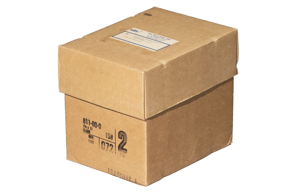 Box of Carbon Paper, Used with Litton Data Processing System, 1969-1975