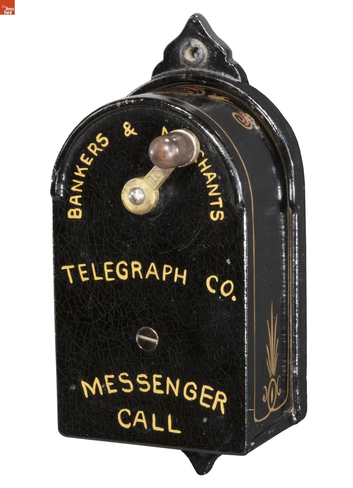Bankers' and Merchants' Telegraph Co. Messenger Call Box, Used in Fall River, Massachusetts, 1880-1885