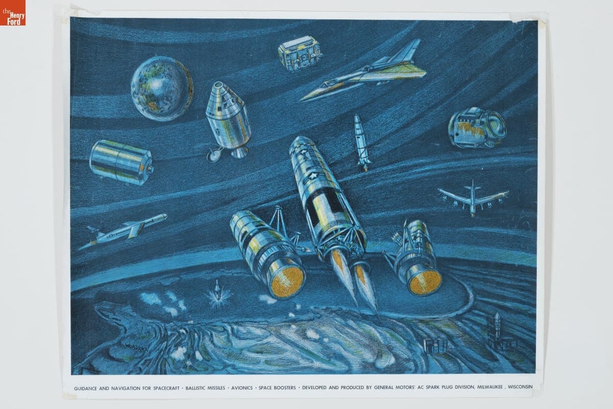 "Guidance and Navigation for Spacecraft" Poster, circa 1962