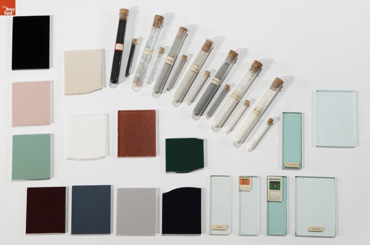 Pittsburgh Plate Glass Company Samples and Raw Materials, 1938-1968