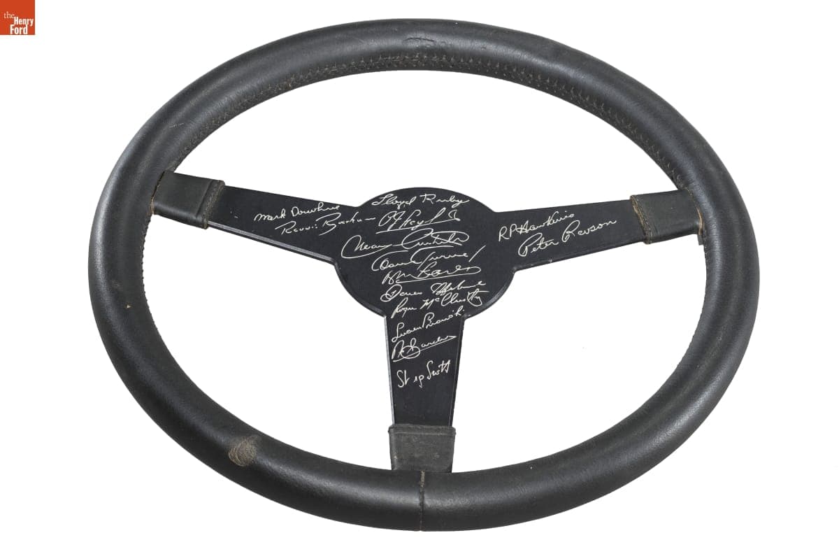 Replica of a Ford GT Steering Wheel from the 24 Hours of Le Mans, 1967