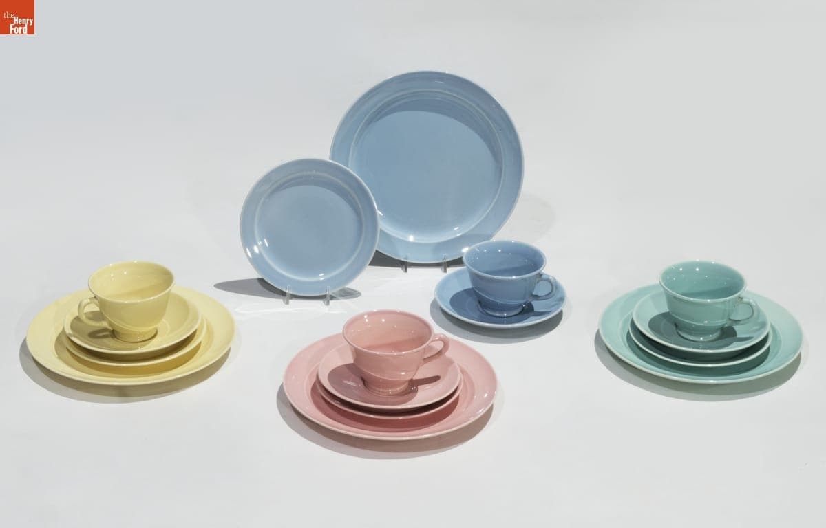 Taylor, Smith & Taylor Company "Lu-Ray Pastels" Starter Dish Set, 1953