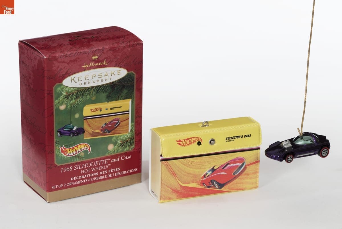 Hallmark "1968 Silhouette and Case" Christmas Ornament, 2001