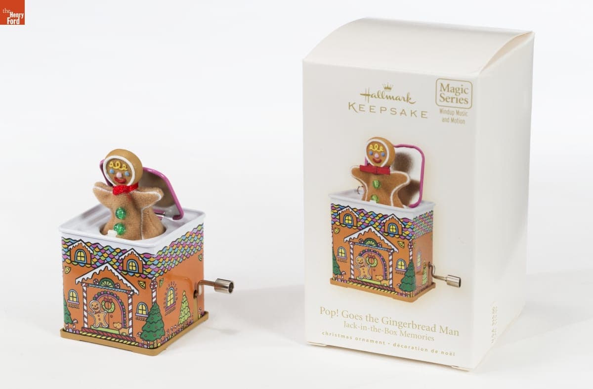 Hallmark "Jack-in-the-Box Memories Series: Pop! Goes the Gingerbread Man" Christmas Ornament, 2008