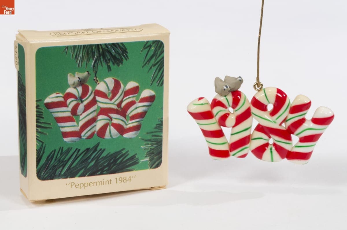 Hallmark "Peppermint 1984" Christmas Ornament, 1984